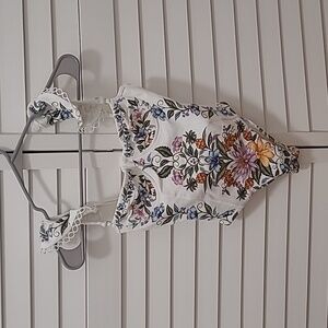 NWT Farm Rio Sweet Bloom Ruffled swimsuit